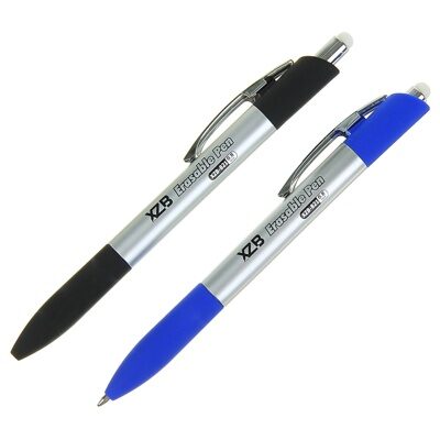 Ручка шариковая ПИШИ-СТИРАЙ, 0.8 мм, автоматическая, стержень синий корпус серебристый, МИКС