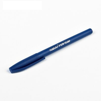Ручка гелевая, 0.5 мм, синяя, корпус синий матовый