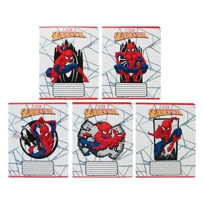 Тетрадь 18 листов в линейку «Человек-паук MARVEL», обложка мелованный картон, МИКС
