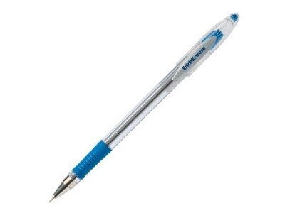 Ручка шариковая "ULTRA L-30" синяя 0,6 мм прозрачный корпус (19613)
