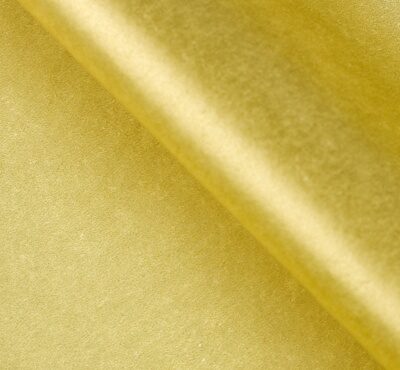Бумага упаковочная тишью, золотой, 50 см х 66 см 1 лист
