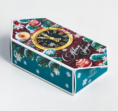 Сборная коробка-конфета «Куранты», 9,3 × 14,6 × 5,3 см