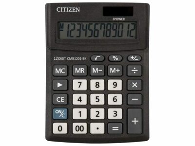 Настольный калькулятор 12 разрядов CITIZEN BusinessLine CMB1201-BK